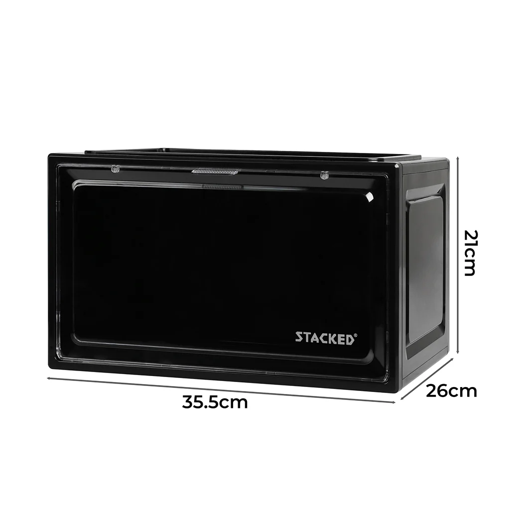 Stacked Shoe Box Acrylic Sneaker Display 1PC Black - Nurns