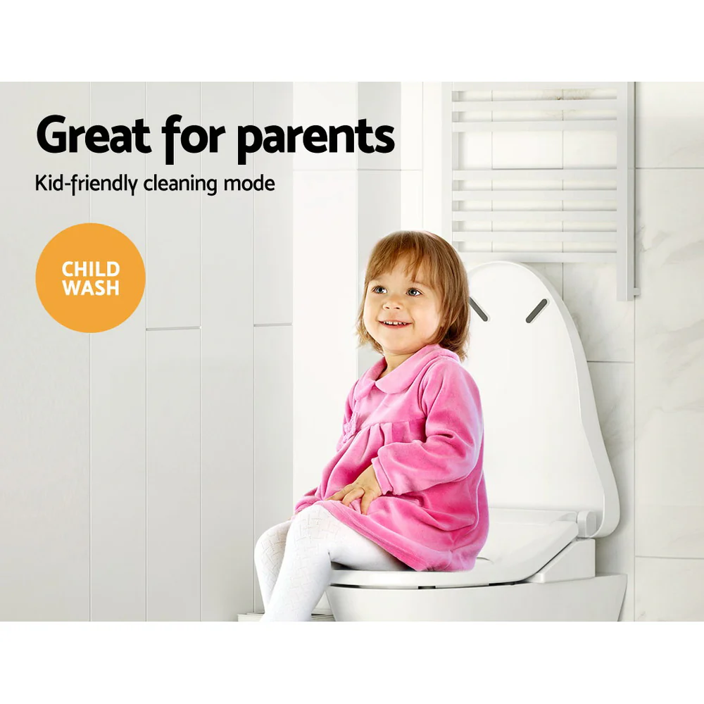 Bidet Electric Toilet Seat Cover Knob Control - White - Nurns