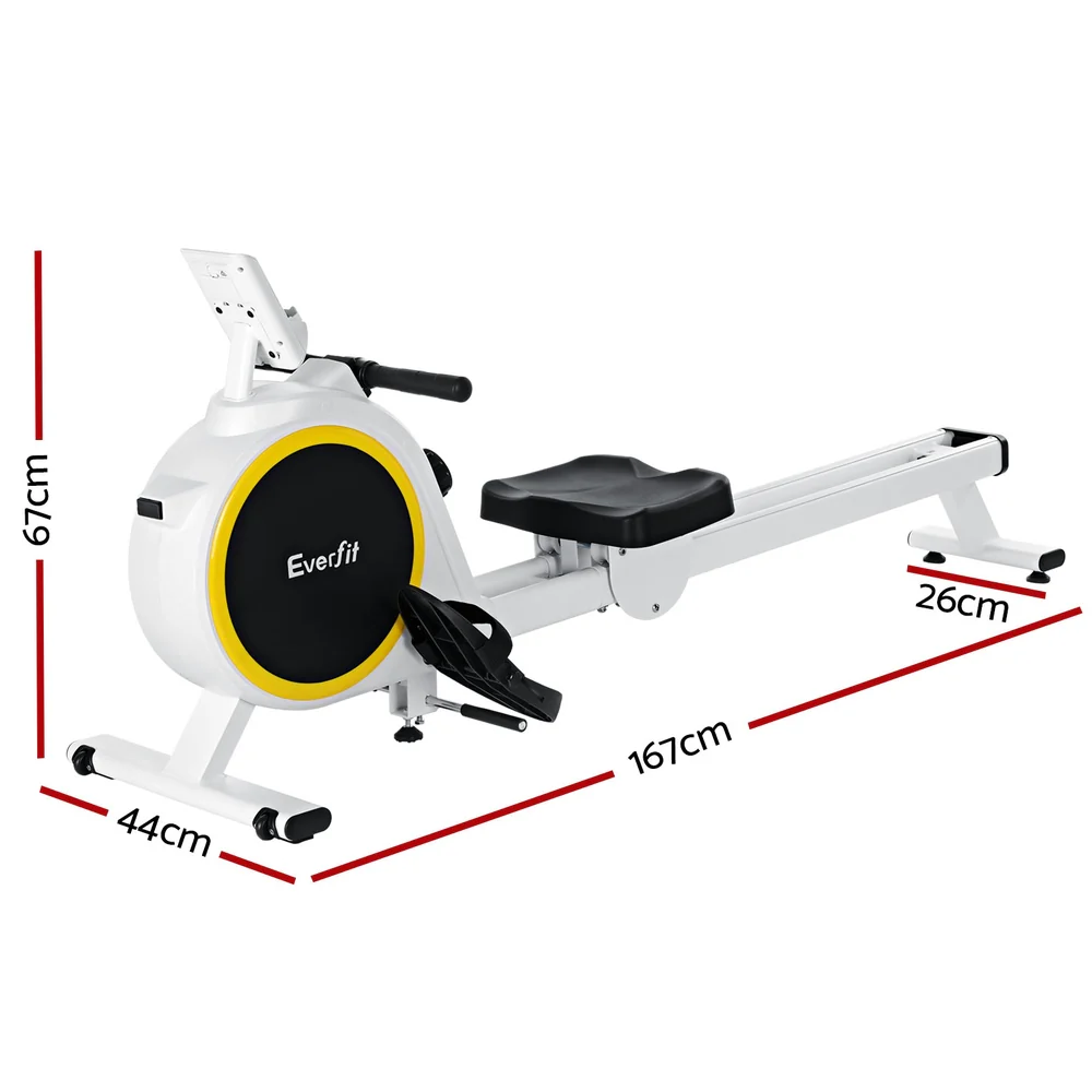Everfit Rowing Machine 16 Levels Magnetic Rower Home Gym Cardio Workout - Nurns