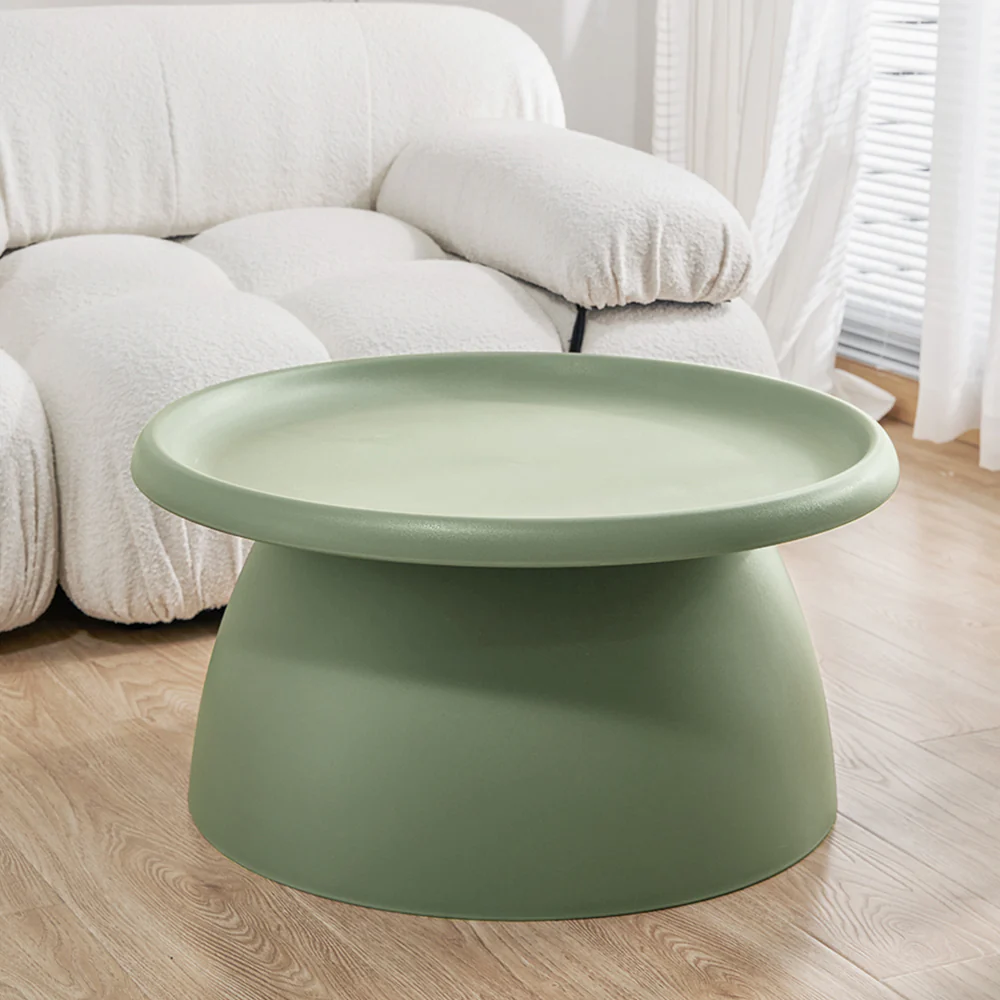 Iliana Coffee Table Round 71cm Plastic - Green - Nurns