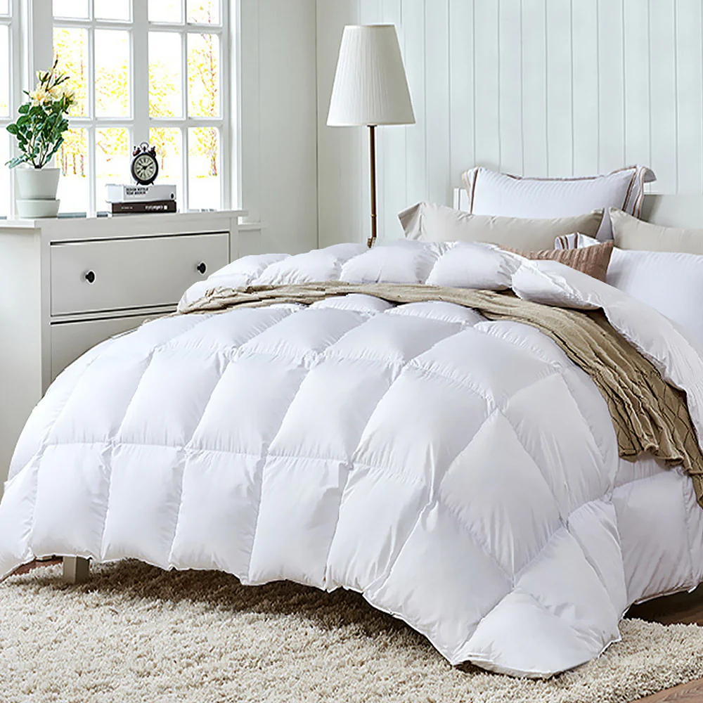 Queen Giselle Bedding 700GSM Duck Down Feather Quilt - Nurns