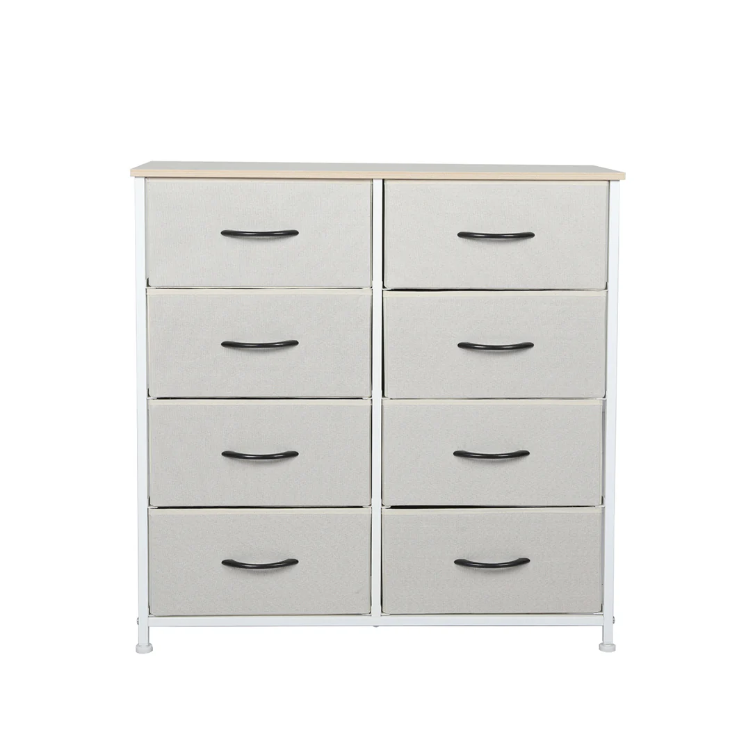 Levede Storage Cabinet Tower Chest Beige - Nurns