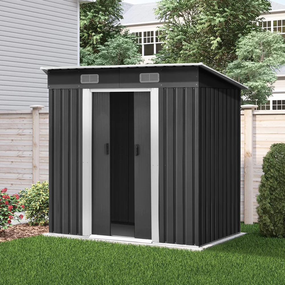 Giantz Garden Shed 1.94x1.21M Sheds Outdoor Storage Workshop House Tool Shelter Sliding Door - Nurns