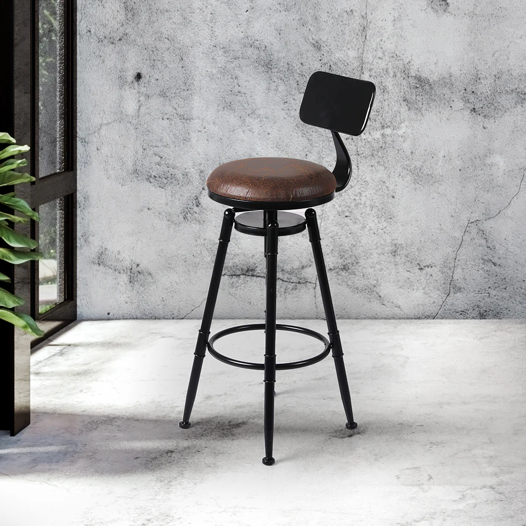 Chalcis Wooden Bar Stool - Black - Nurns