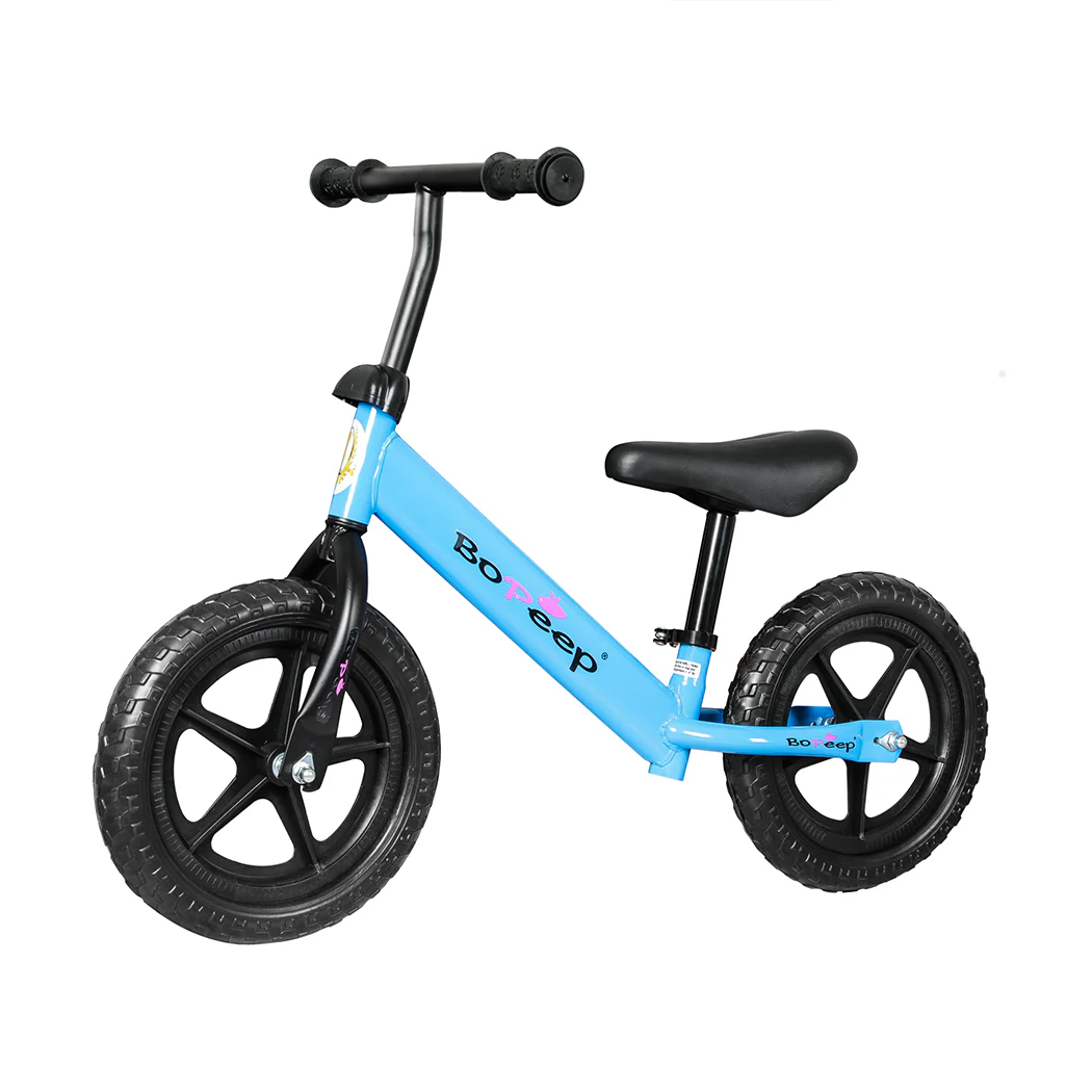 Kids Balance Bike Ride On Toys Push Bicycle Children Outdoor Toddler Safe - Blue - Nurns