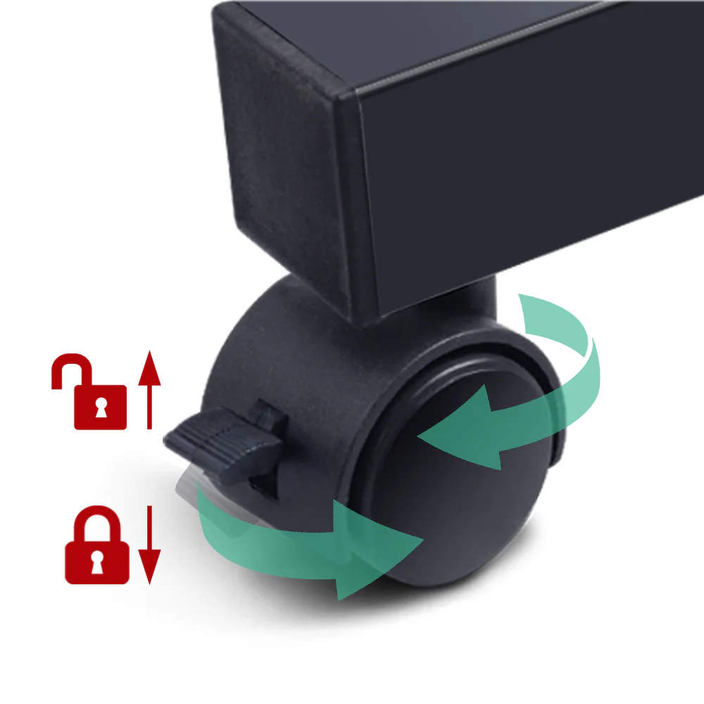 Artiss Laptop Desk Table Adjustable 60cm Black - Nurns