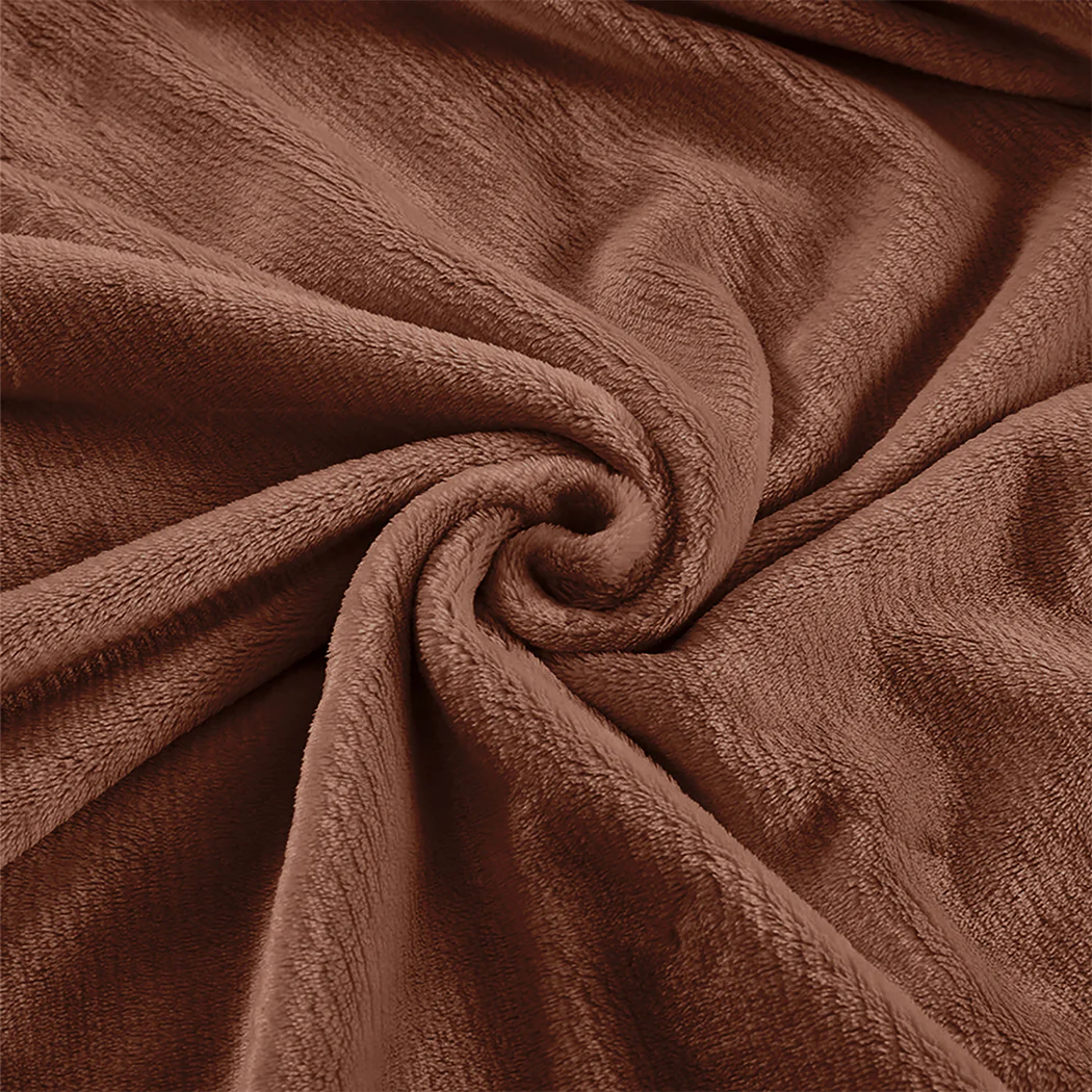 Waylon Throw Ultra-Soft Blanket 320gsm 220x160cm Warm - Mink - Nurns