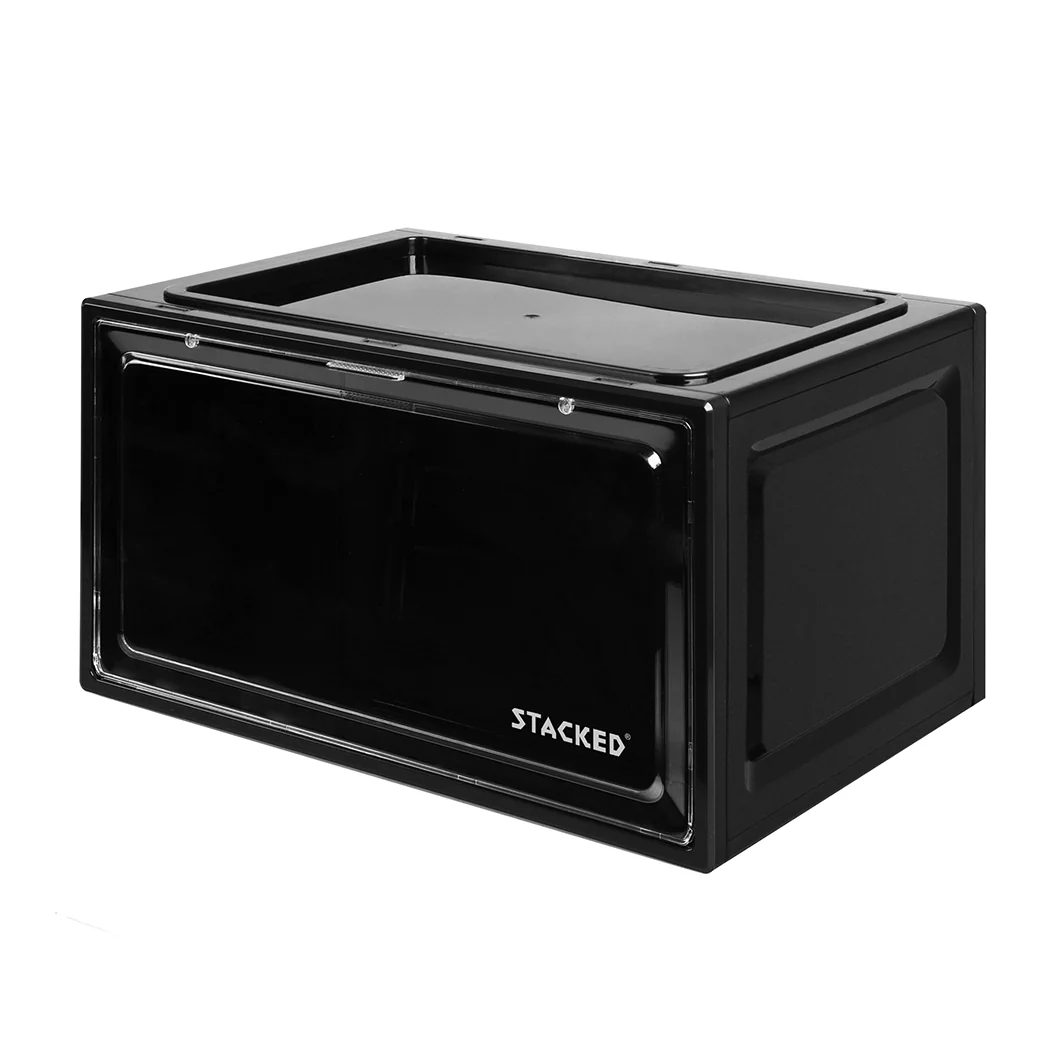 Stacked Shoe Box Acrylic Sneaker Display 1PC Black - Nurns