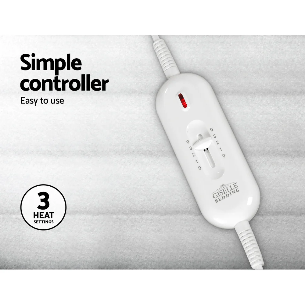 Wilmer Electric Soft Blanket Single Size Polyester - White - Nurns