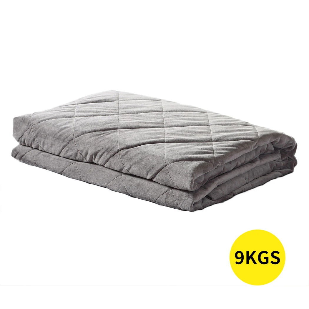 Winston Weighted Soft Blanket 9KG Anti-Anxiety Gravity - Grey - Nurns