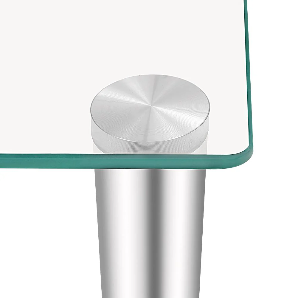 Artiss Monitor Stand Riser with Height Adjustable Computer Laptop Printer Screen Glass Display Shelf - Nurns