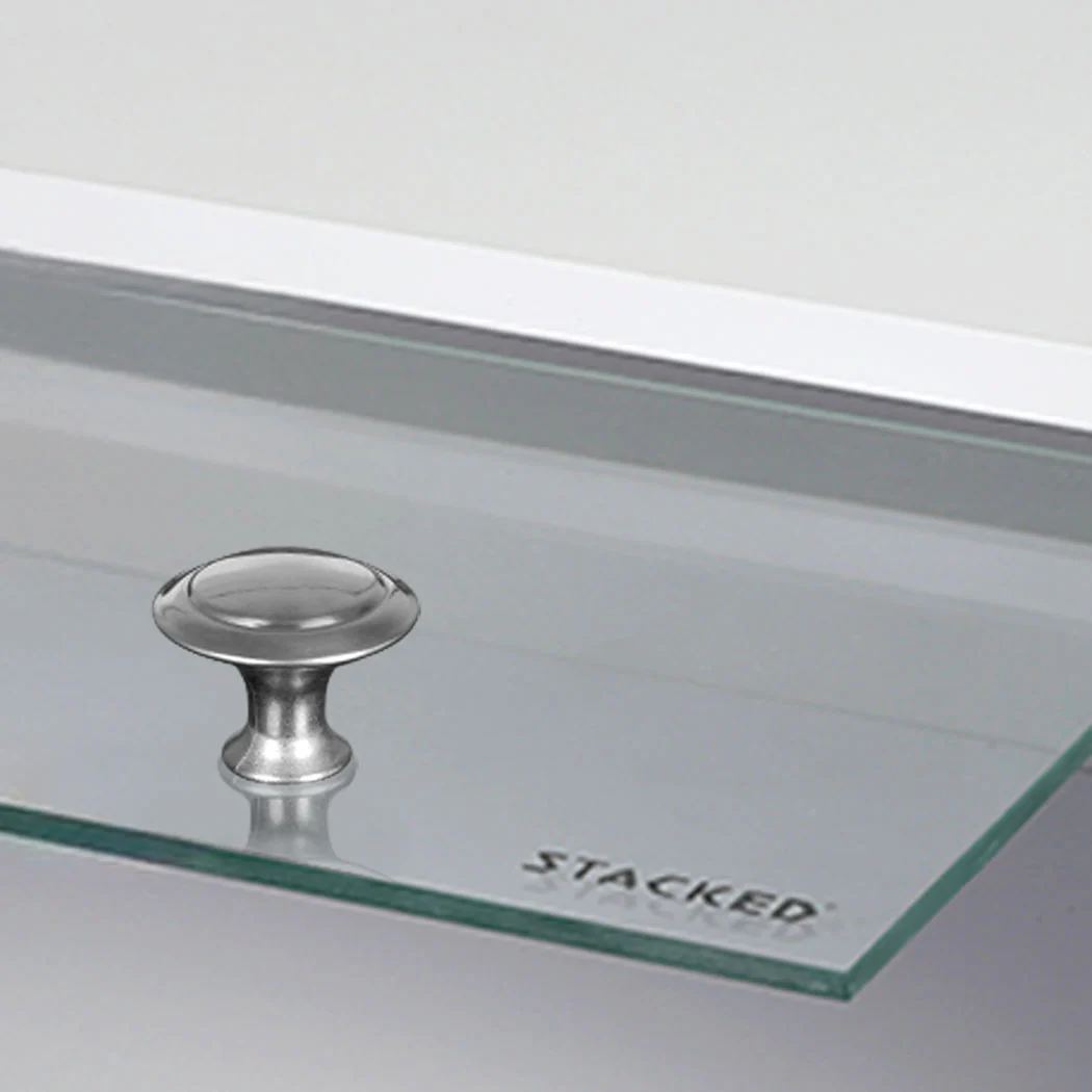 Stacked Shoes Storage Cabinet LED Sneaker Black - Nurns