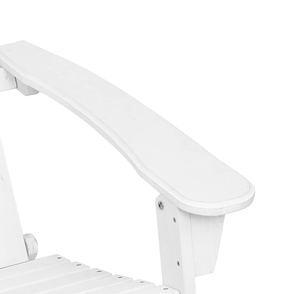 Adirondack Gardeon 5PC Outdoor Table and Chairs Wooden Sun Lounge Patio Furniture - Nurns