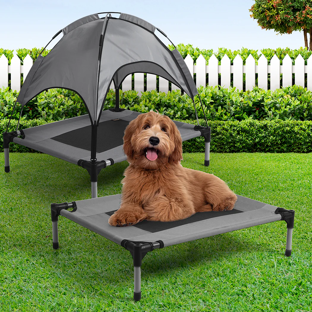 MEDIUM Dog Beds Pet Trampoline Elevated - Grey - Nurns