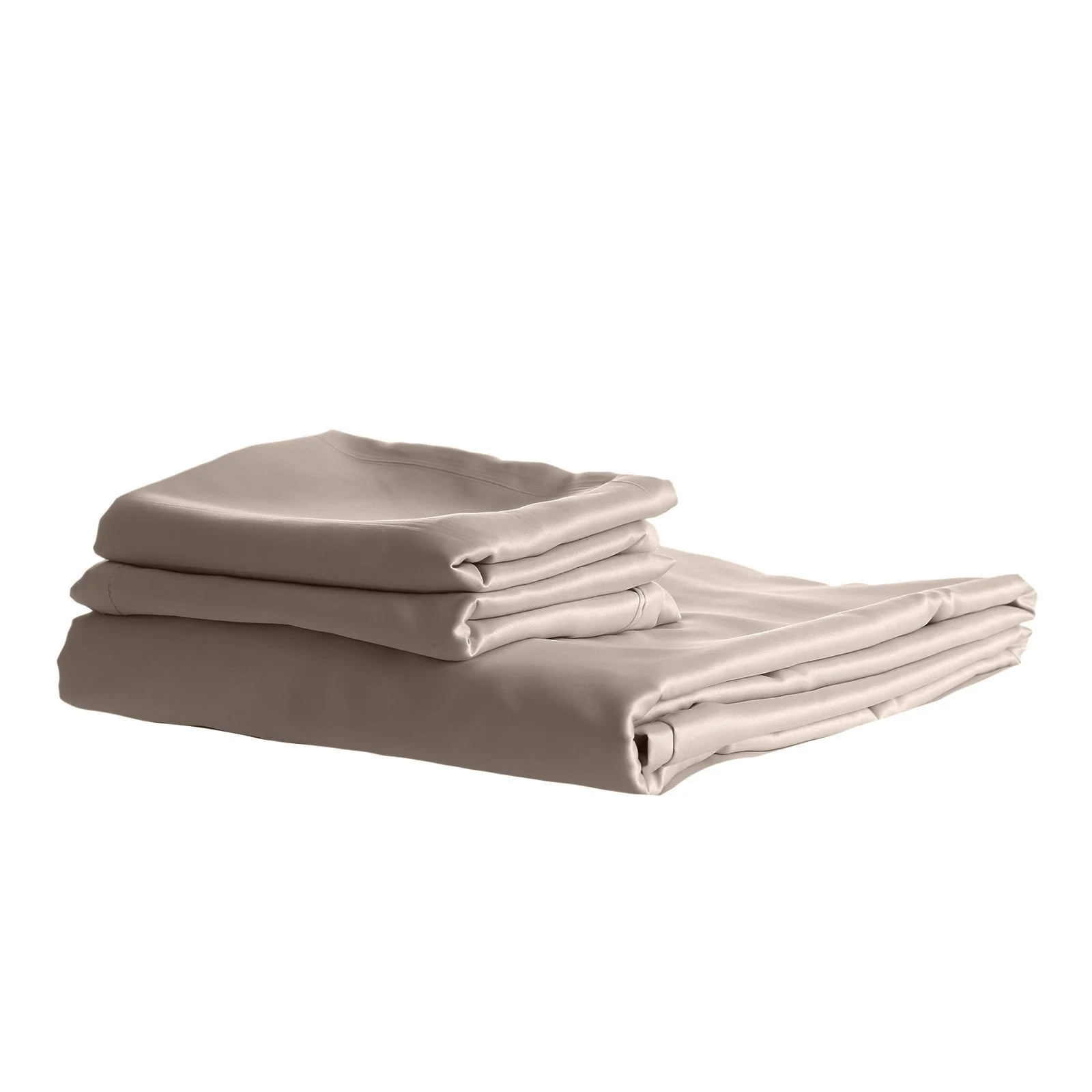 Double Royal Comfort 1500TC Cotton Rich Fitted Sheet 3pc Set - Stone - Nurns
