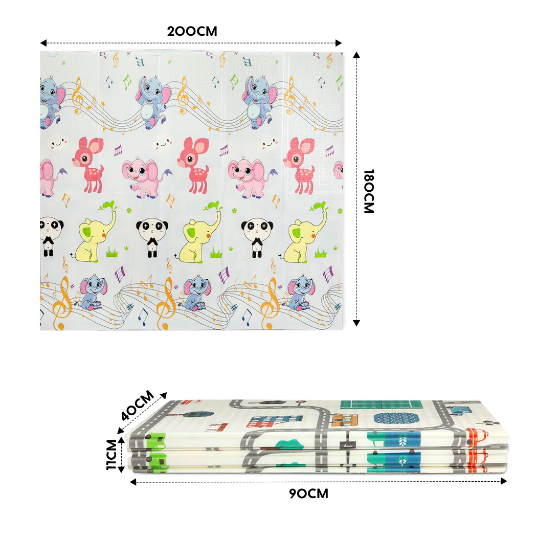 BoPeep Kids Play Mat Baby Crawling Pad Floor Foldable XPE Foam Non-slip Cloud - Nurns