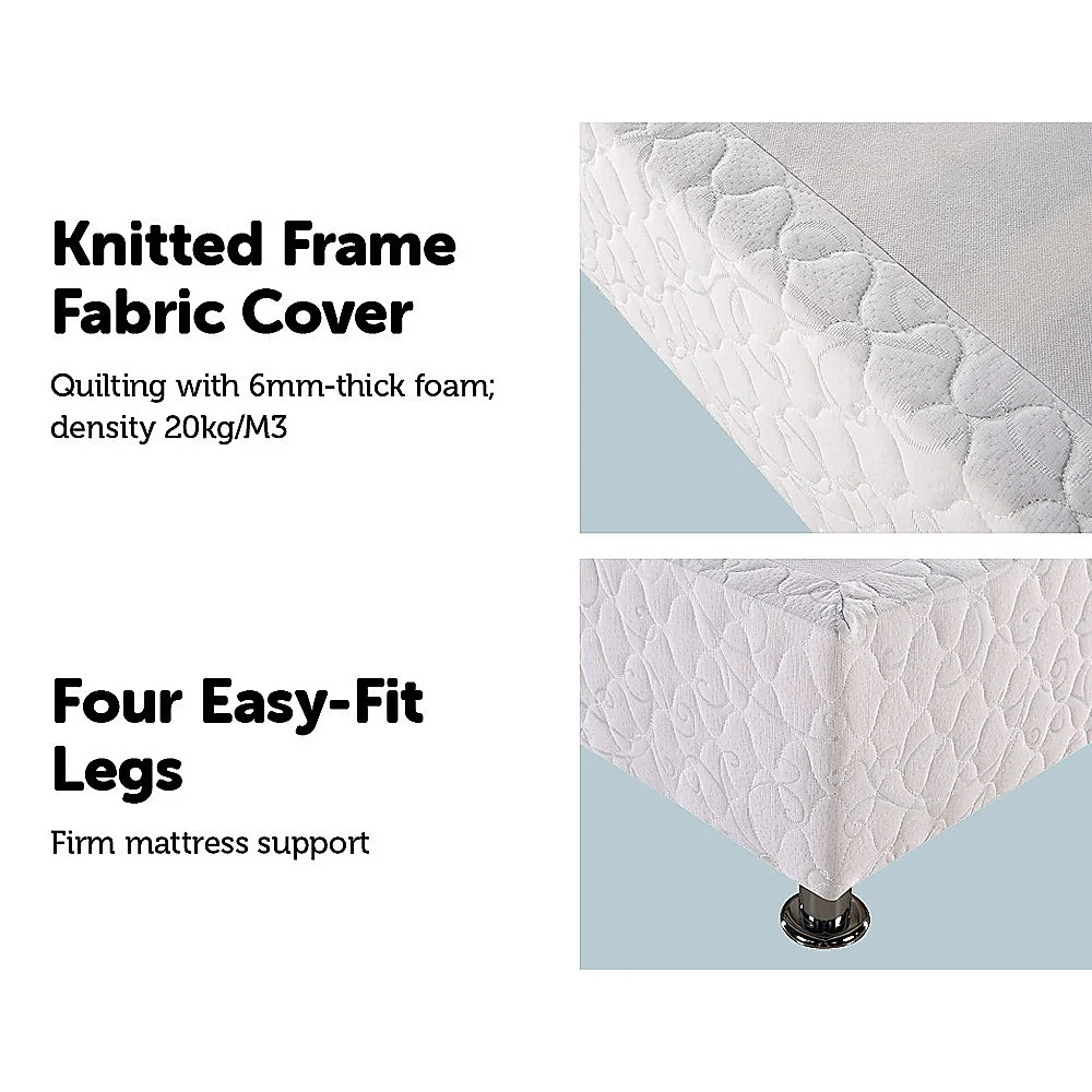 Andrea Ensemble Bed Base - White Queen - Nurns