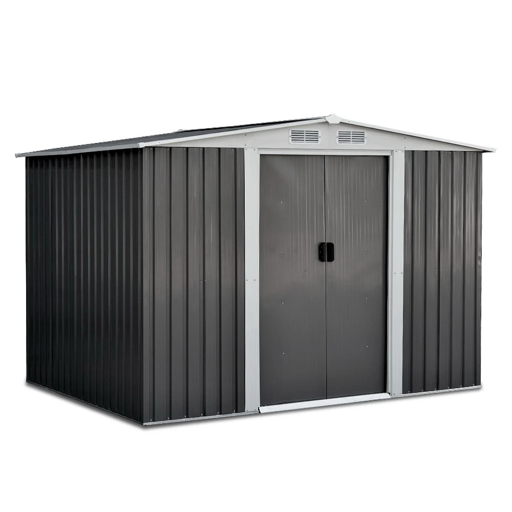 Giantz Garden Shed 2.58x2.07M Sheds Outdoor Storage Workshop Metal Shelter Sliding Door - Nurns