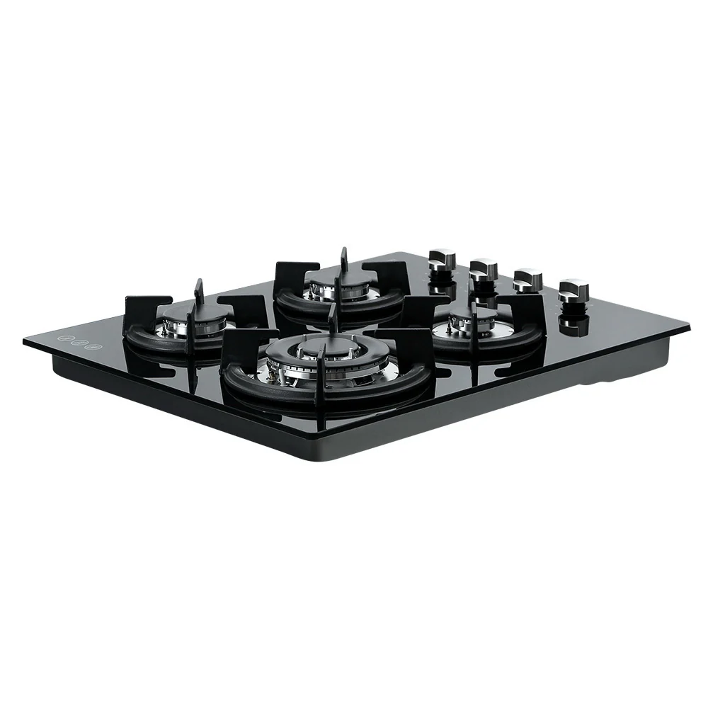Devanti Gas Cooktop 60cm Stove Hob Black - Nurns