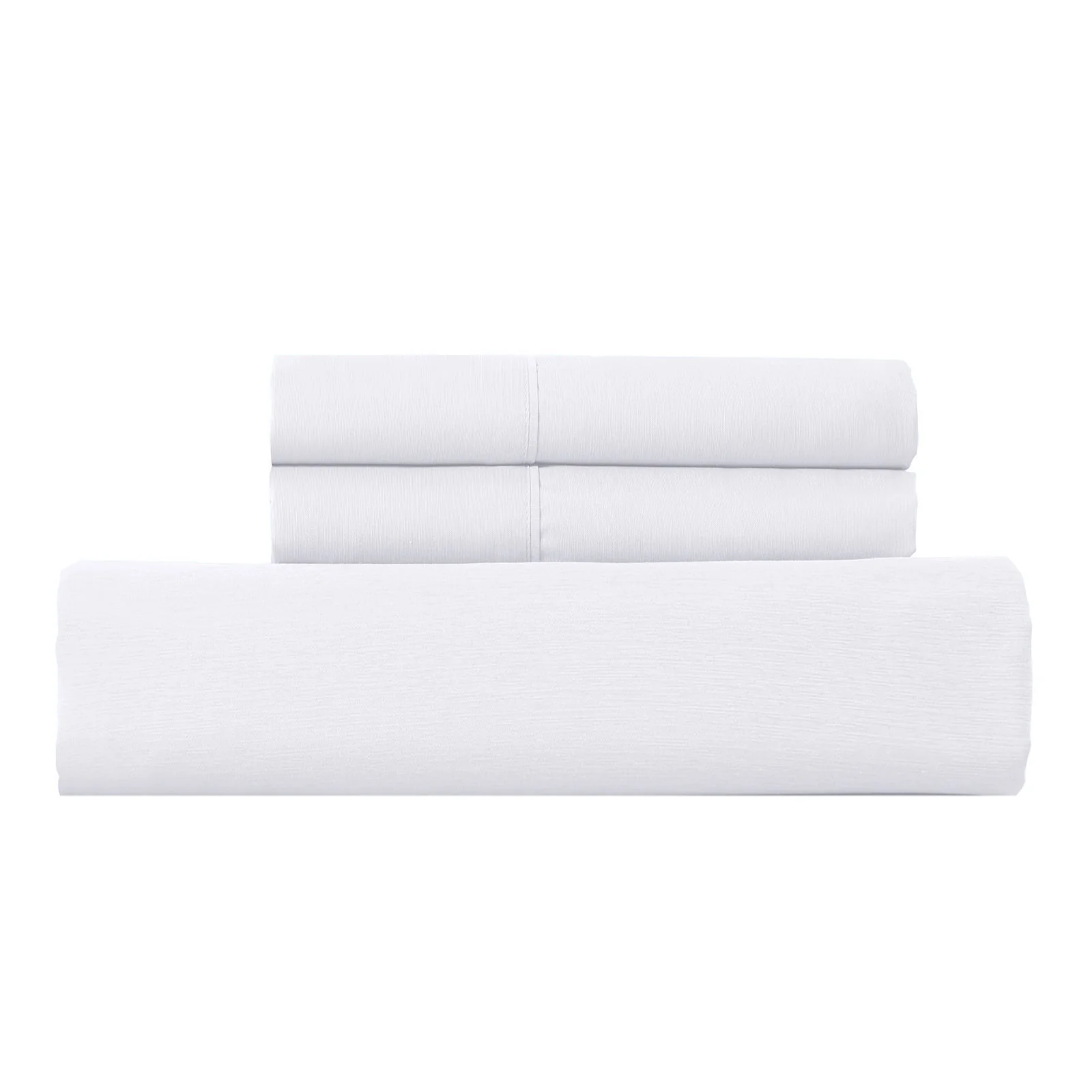 QUEEN 1000TC Cotton Blend Quilt Cover Set - White - Nurns