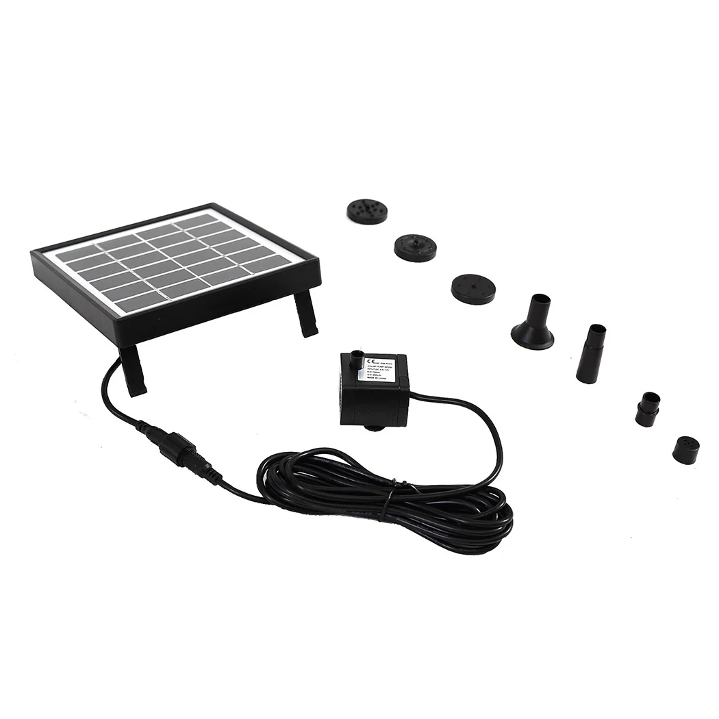 Solar Fountain Water Pump Kit Pond Pool Submersible Outdoor Garden 1.5W - Nurns