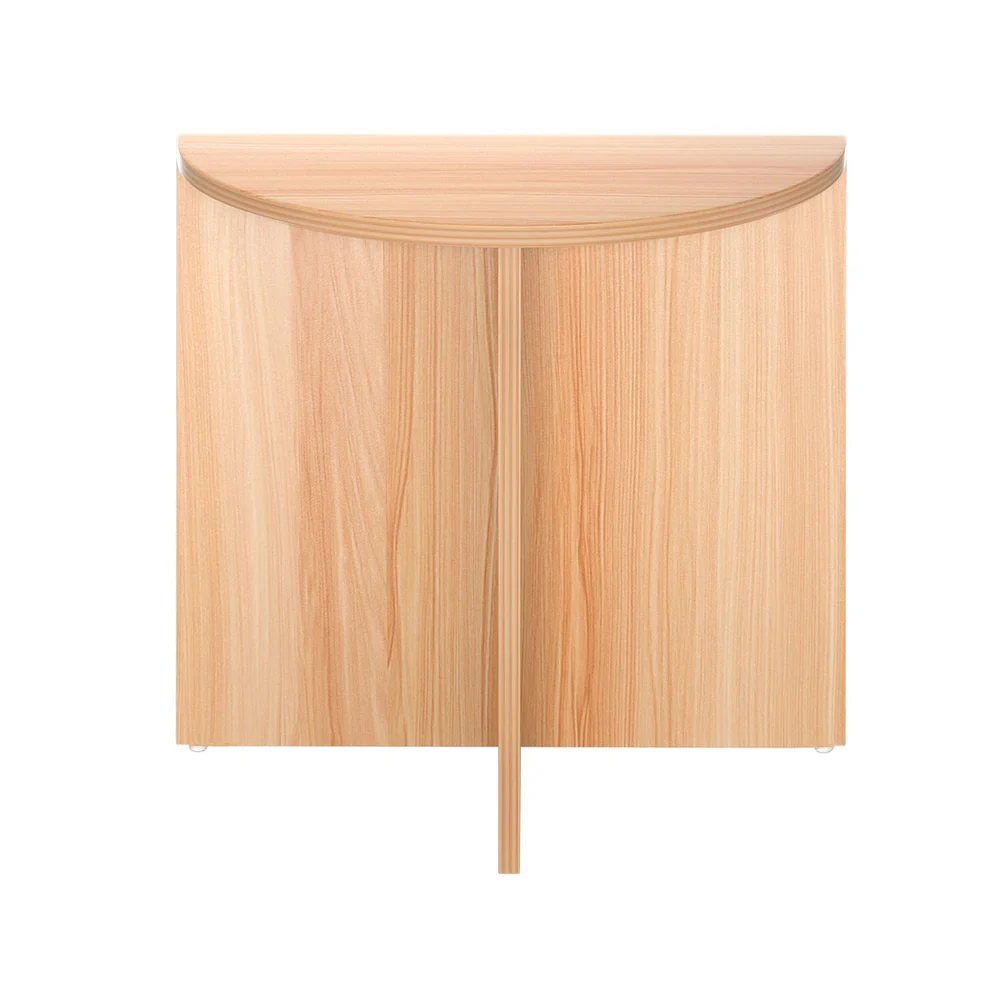 Ismenias 48cm Semi-circle Side End Table- Pine - Nurns