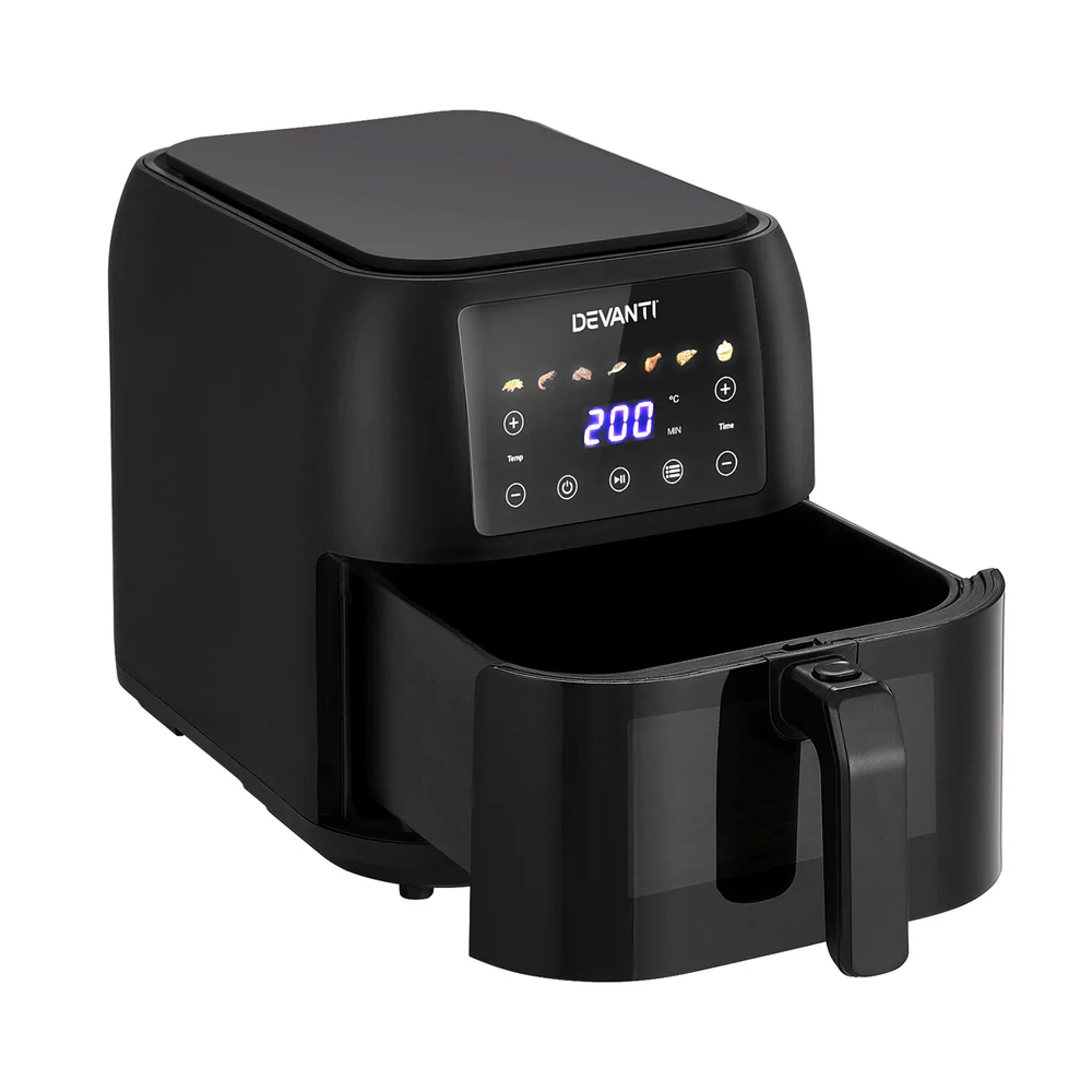 Devanti Air Fryer 8L LCD Fryers - Nurns