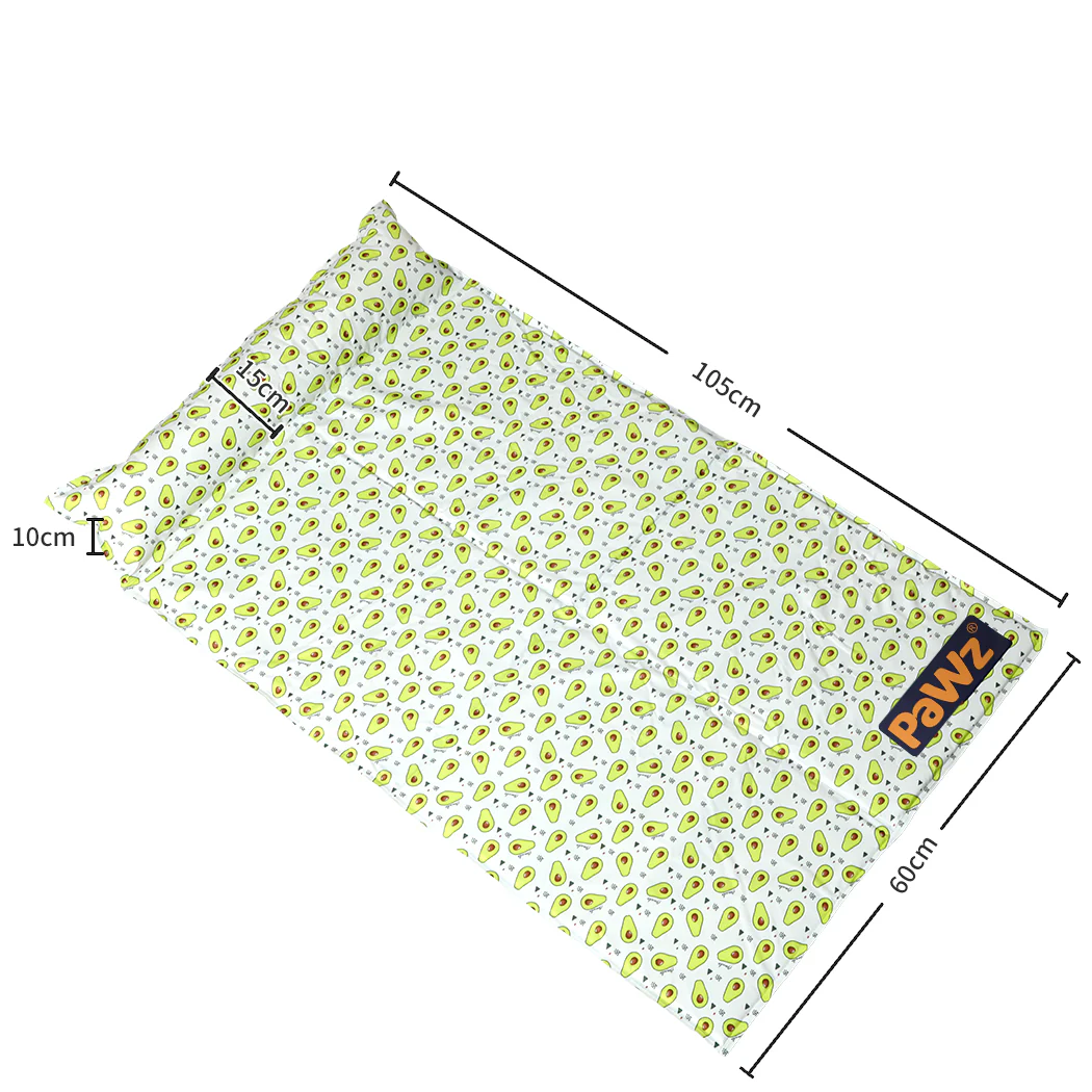 MEDIUM Dog Beds Pet Cooling Mat Gel Non-Toxic - Yellow - Nurns
