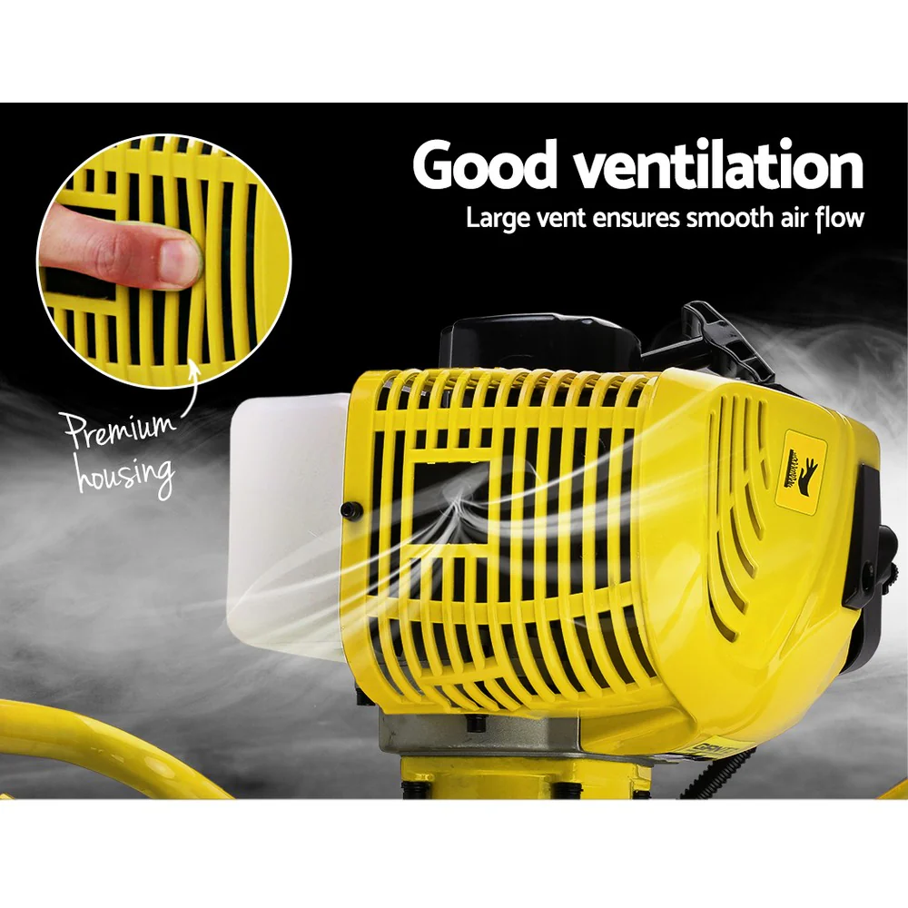 80CC Post Hole Digger Motor Only Petrol Engine Yellow - Nurns