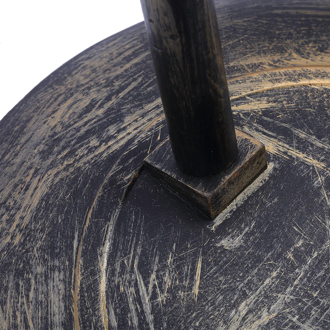 Icarus Side End Table Antique Storage Modern Furniture - Black - Nurns