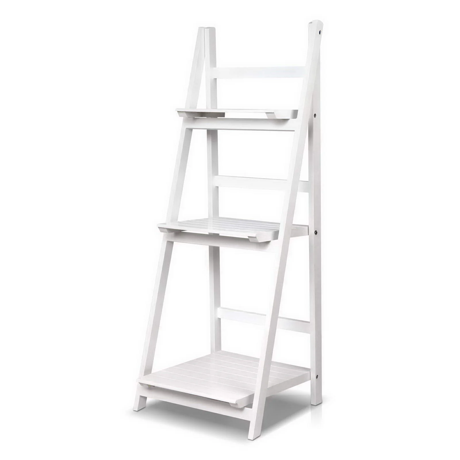 Artiss Bookshelf Corner Shelf 3 Tiers - Zane White - Nurns