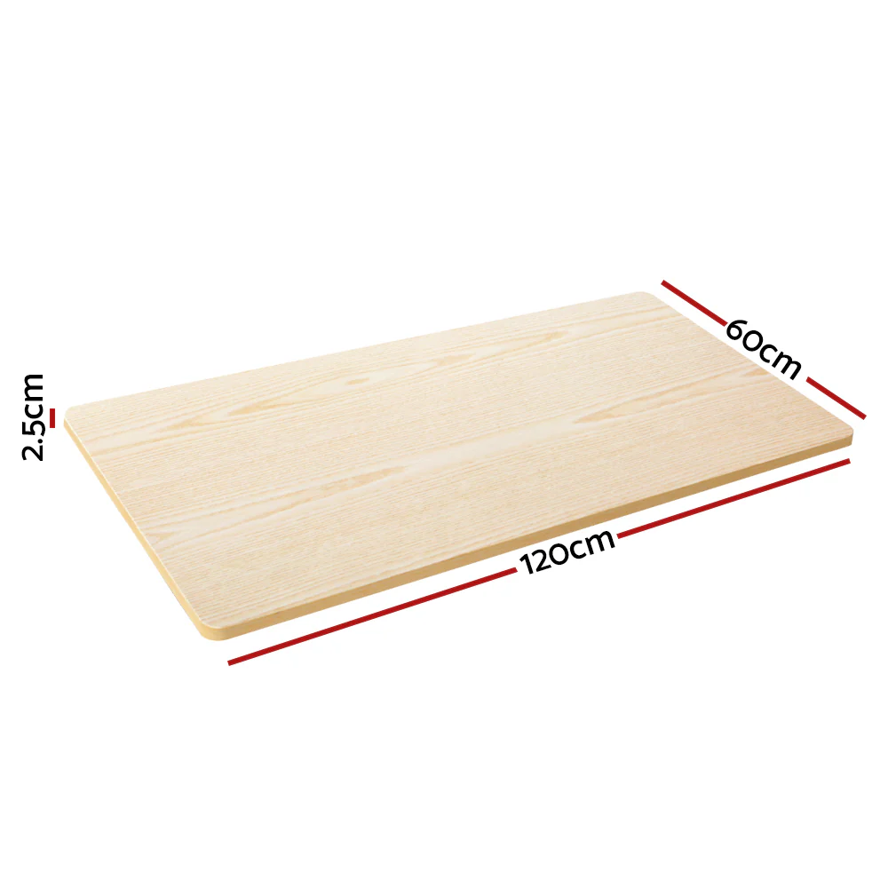 Artiss Standing Desk Top White Oak 120cm - Nurns