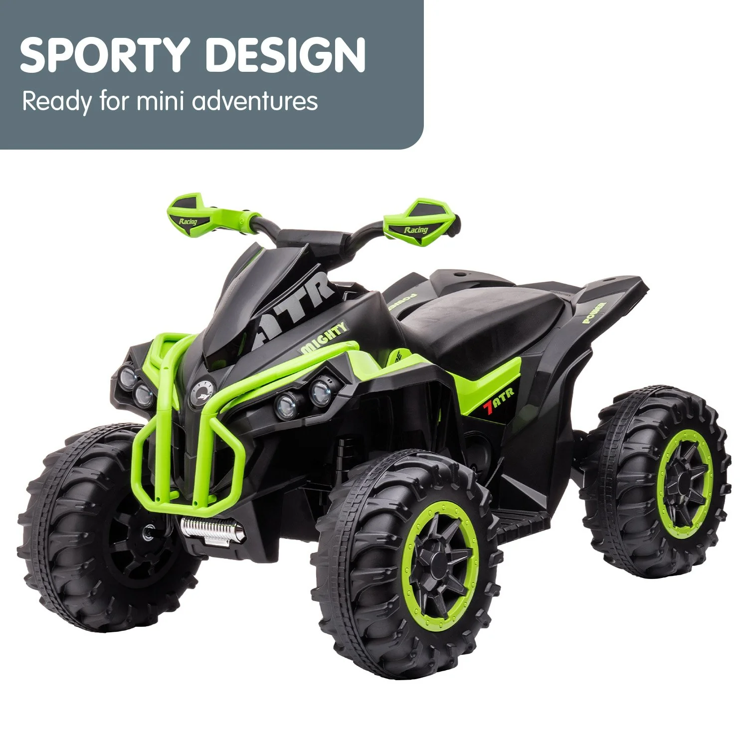 GTS99 Kids Electric Ride On Quad Bike Toy ATV 50W - Green - Nurns