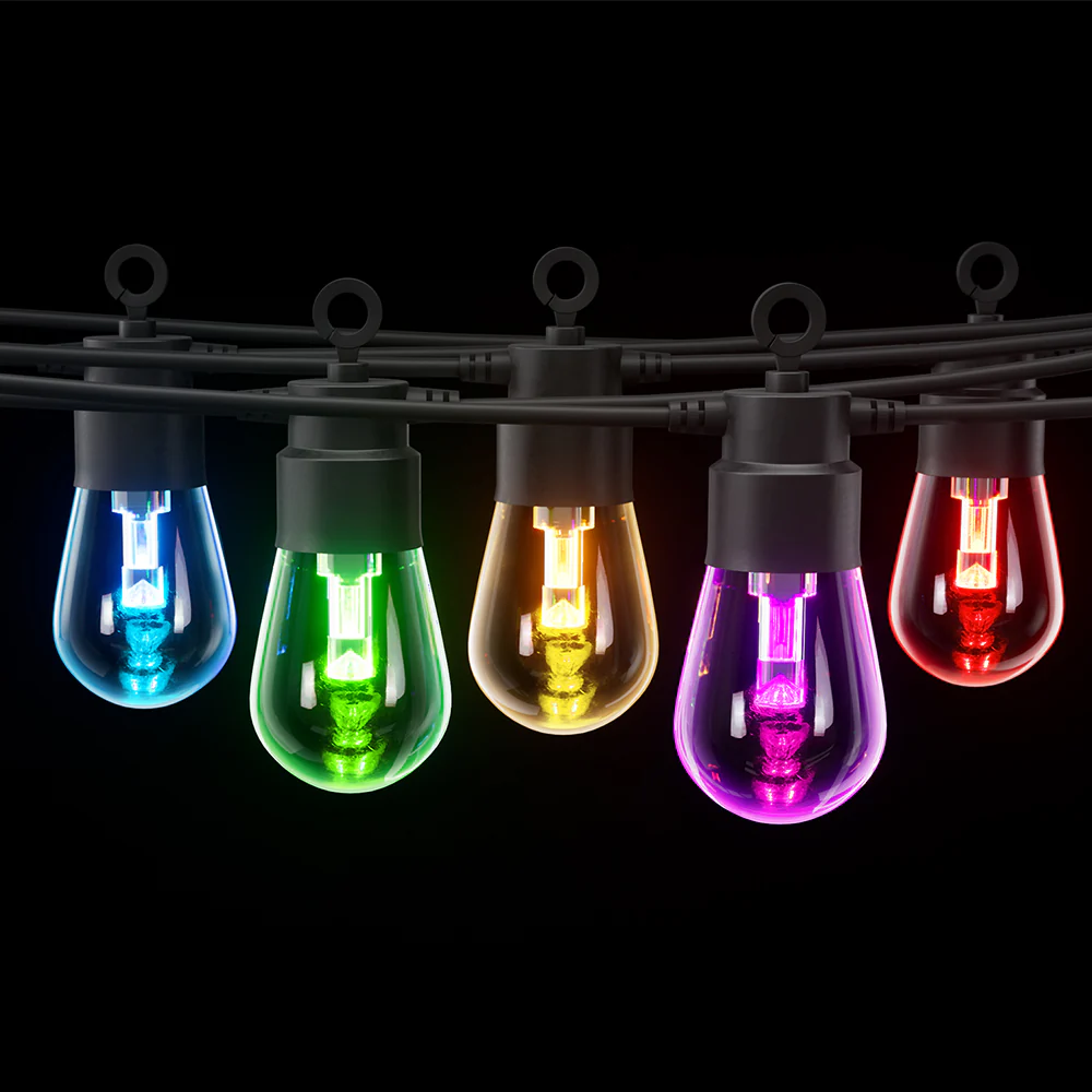 RGB Smart Festoon Lights Outdoor LED String Lights Waterproof WIFI App - Nurns