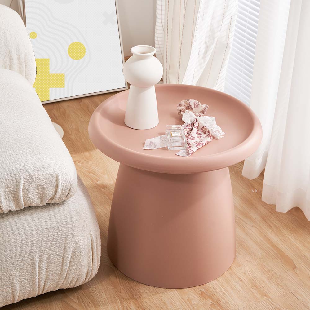 Iliana Coffee Table Round 52cm Plastic - Pink - Nurns