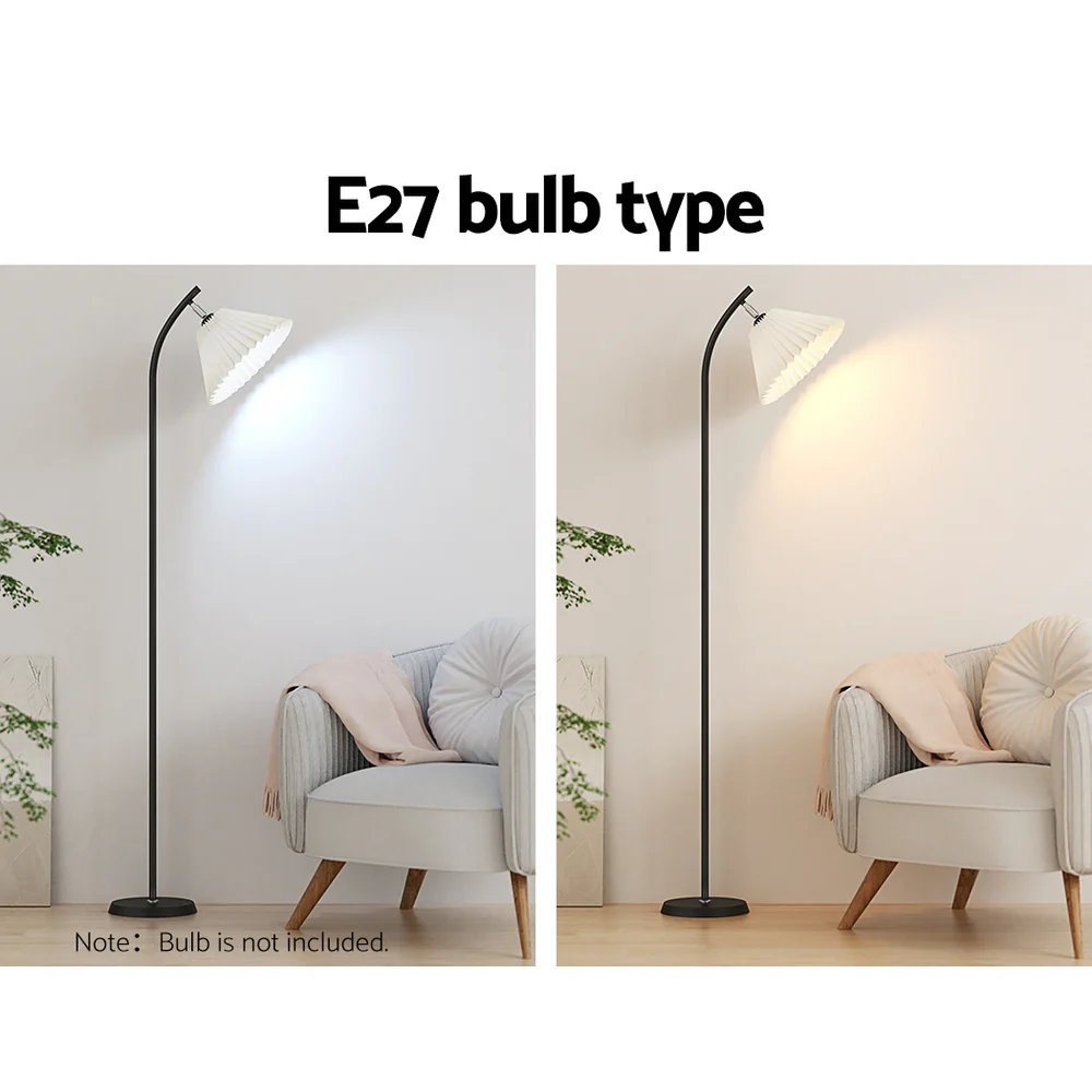 Floor Lamp LED Light Stand Modern Home Living Room Office Reading White - Nurns