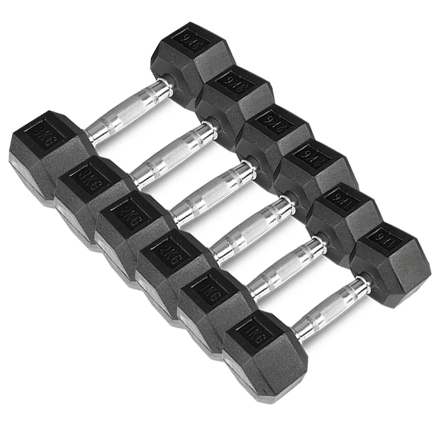 CORTEX 1kg to 3kg Hex Dumbbell Set - Nurns