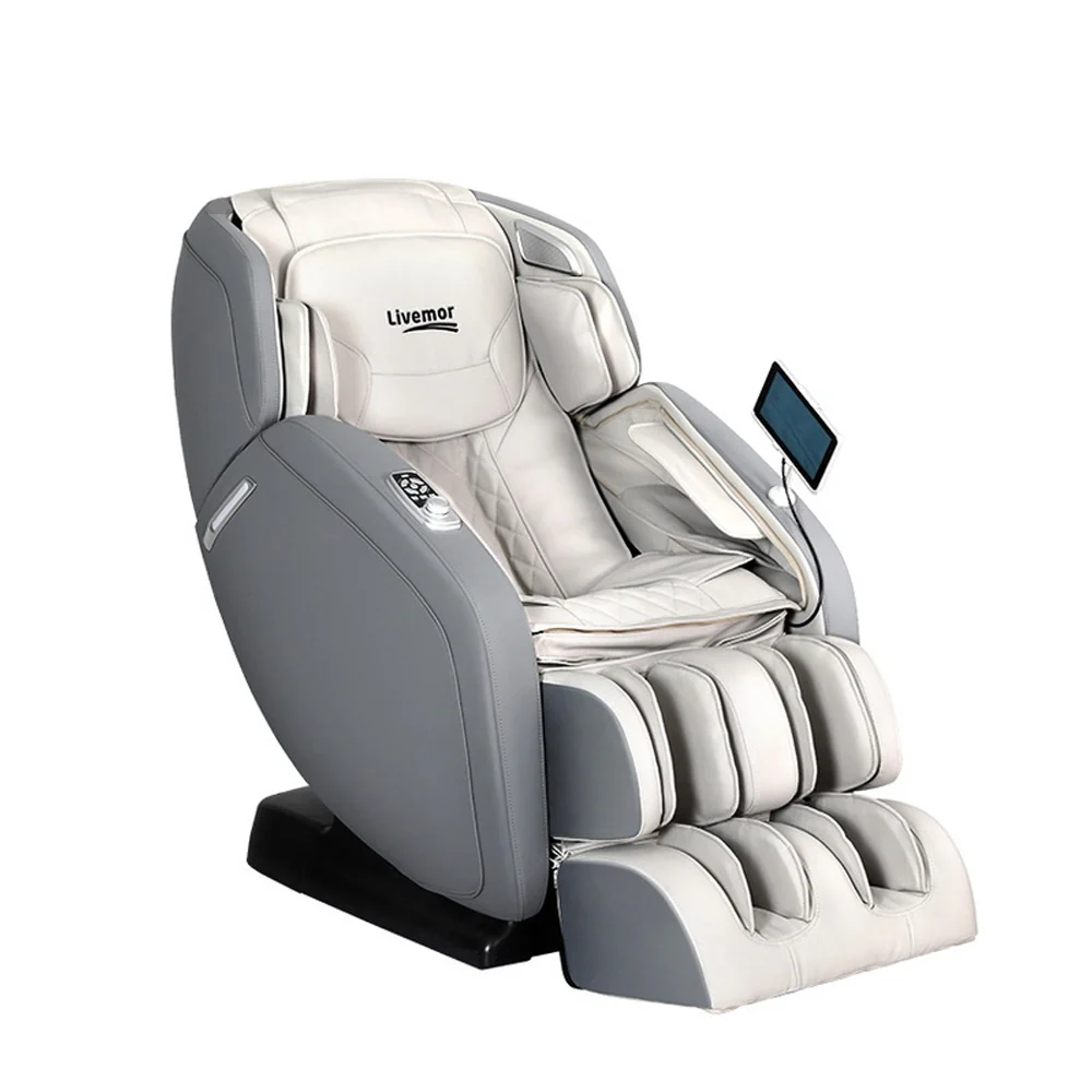 Amun 4D Massage Chair Electric Recliner Home Massager - Grey - Nurns