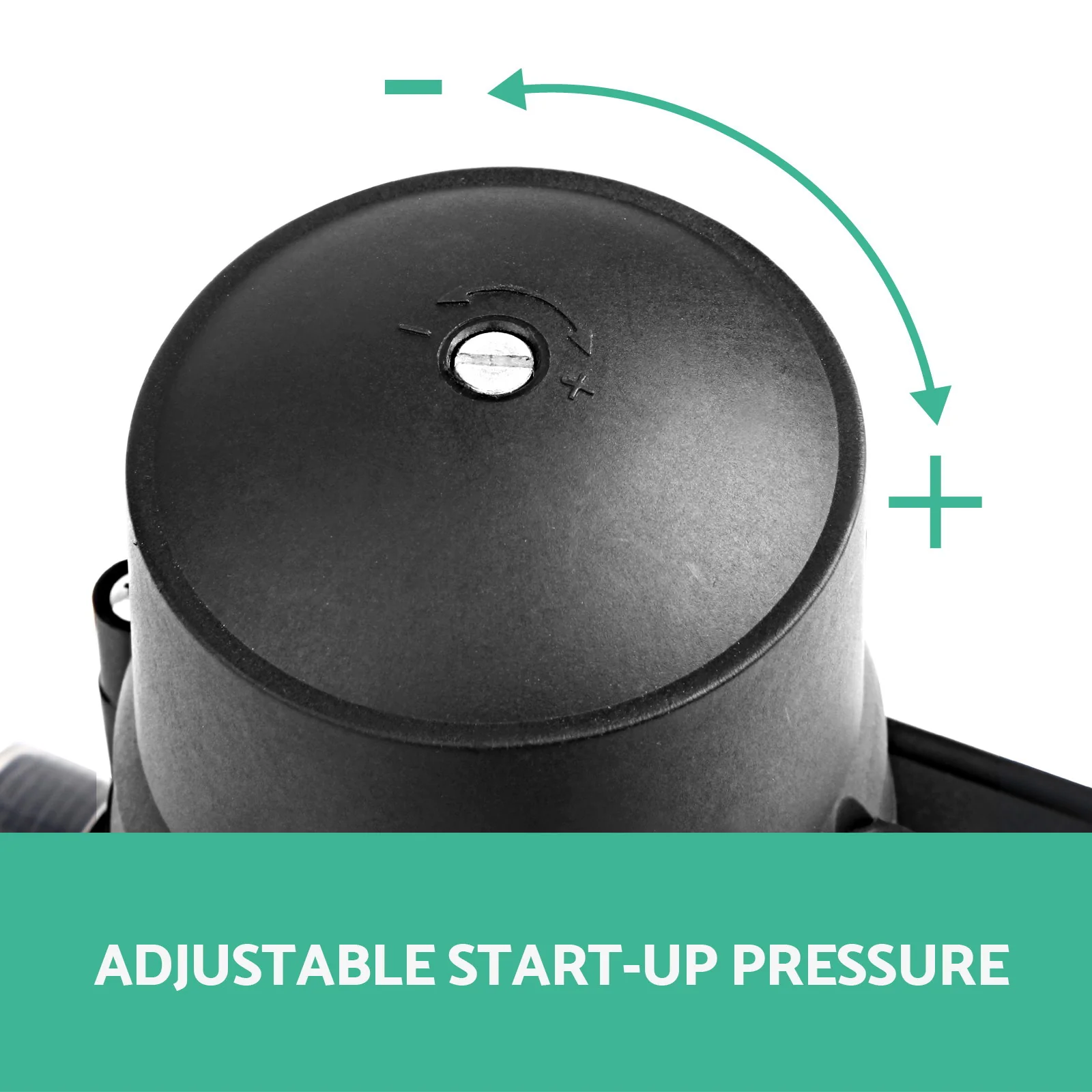 Garden Water Pump High Pressure 2000W 4-Stage Tank Irrigation - Black - Nurns