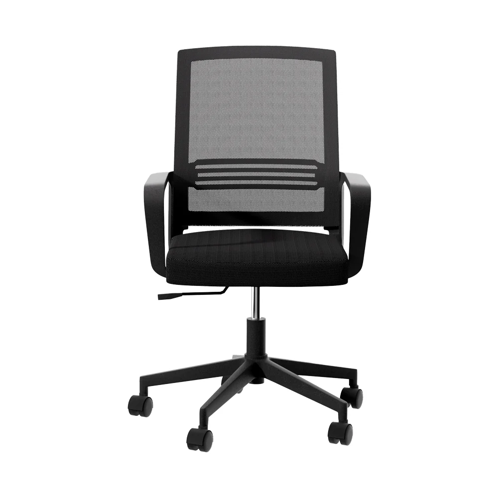Artiss Mesh Office Chair Computer Gaming Desk Chairs Work Study Mid Back Black - Nurns