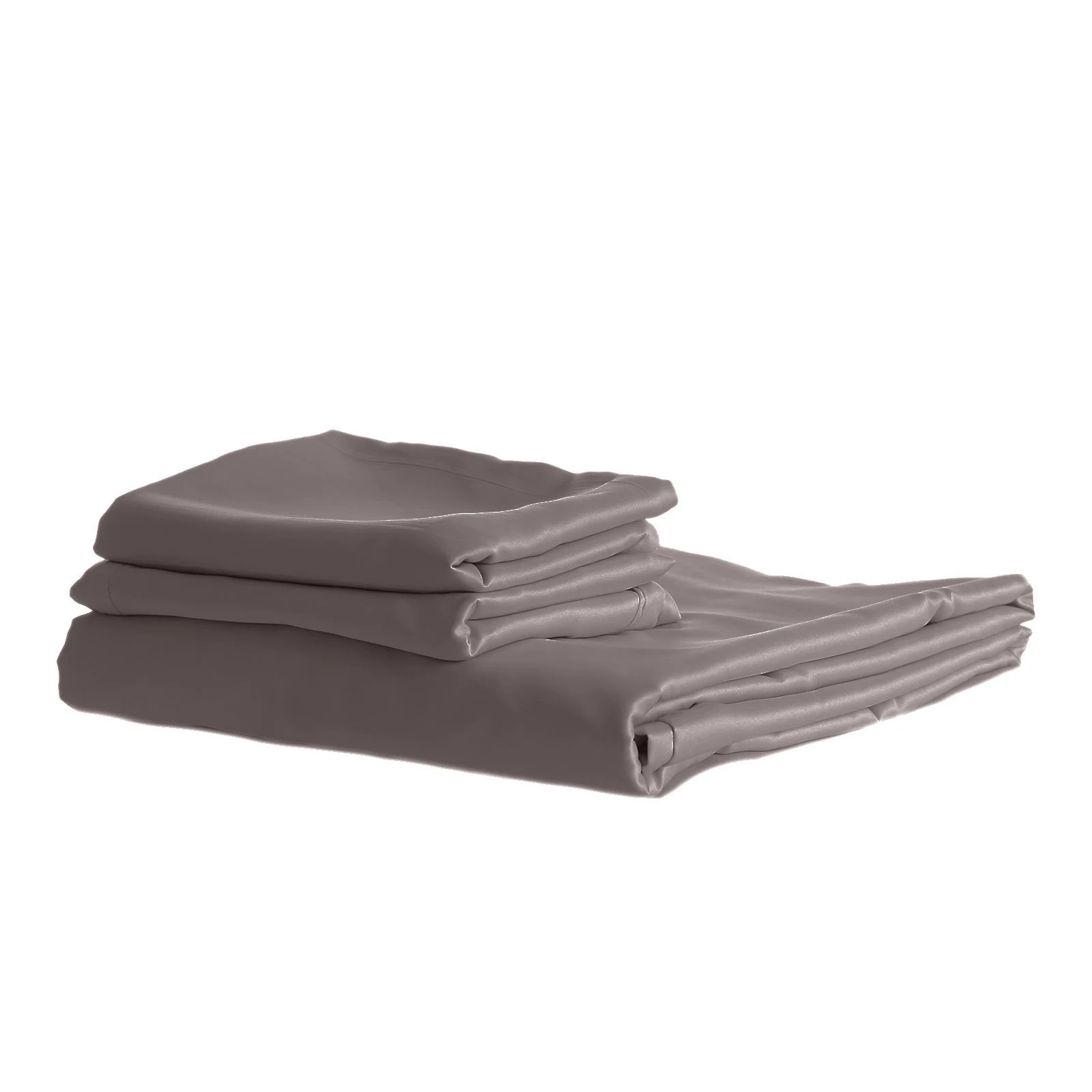 Double Royal Comfort 1500TC Cotton Rich Fitted Sheet 3pc Set - Dusk Grey - Nurns
