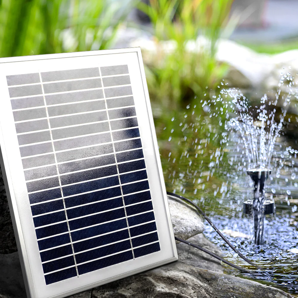 Solar Pond Pump with Battery Kit Solar Powered Garden Water Fountain - Nurns