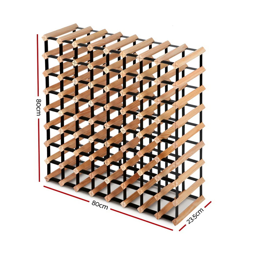 72 Bottle Timber Wine Rack - Nurns