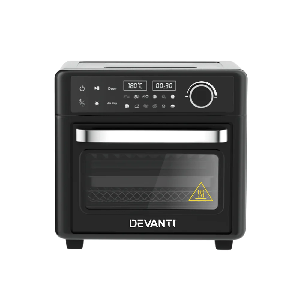 Devanti Air Fryer 15L LCD Fryers Oven - Nurns