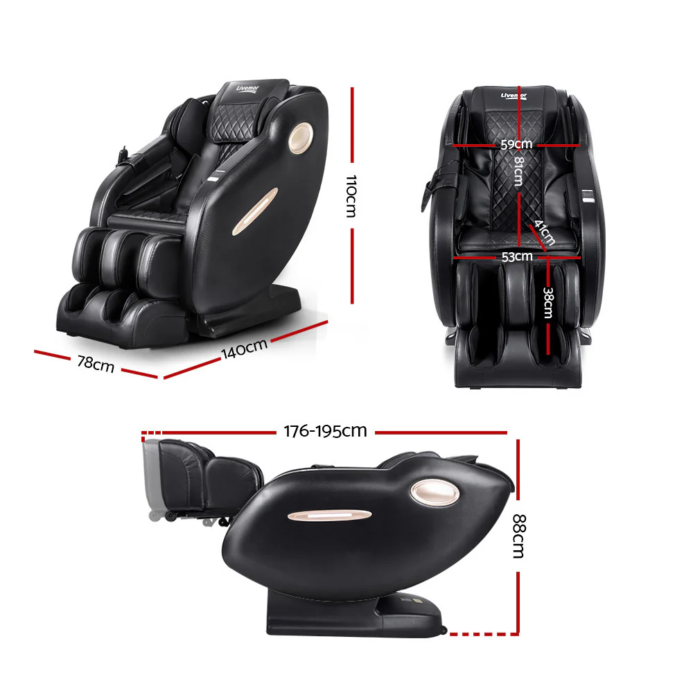 Electric Massage Chair SL Track Full Body Air Bags Shiatsu Massaging Massager - Nurns