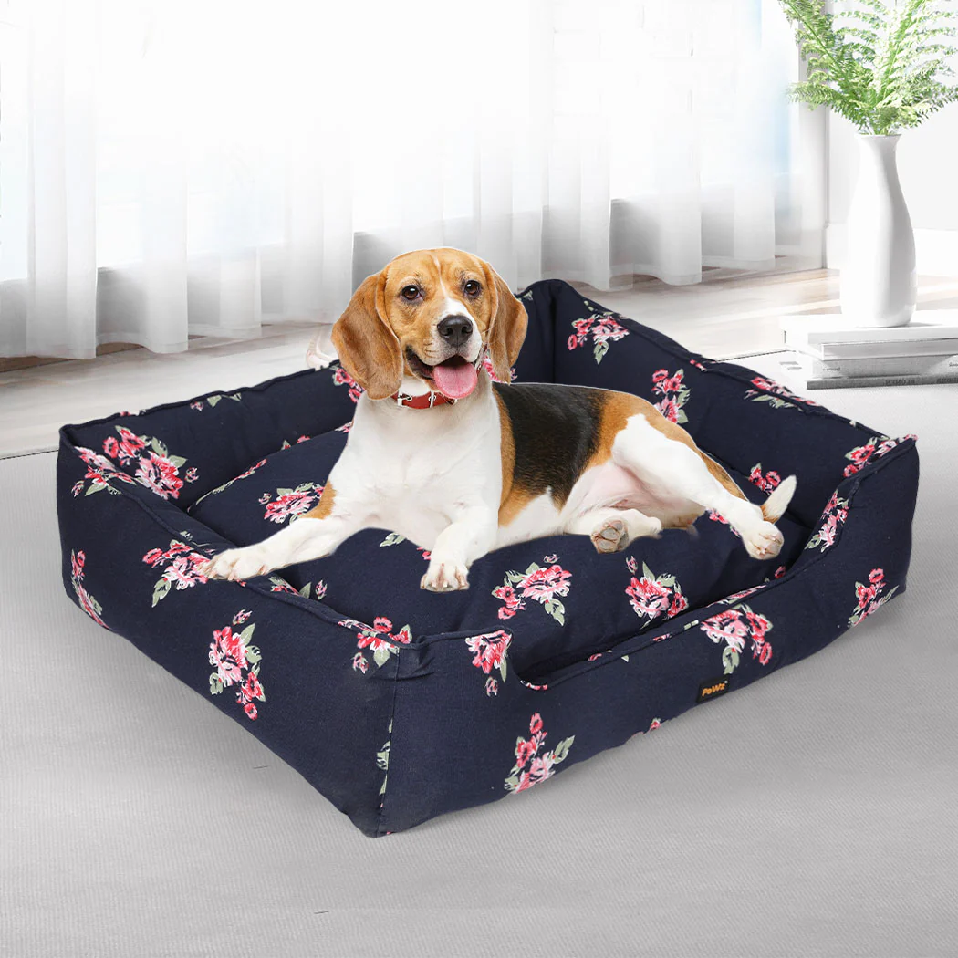 XLarge Dog Beds Calming Pet Bedding - Navy - Nurns