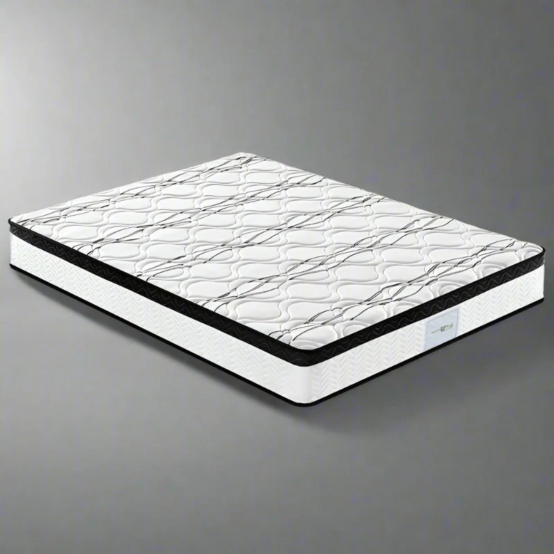 Kingston 24cm Thick Pillow Top Cool Foam Pocket Spring Medium Firm Mattress - King - Nurns