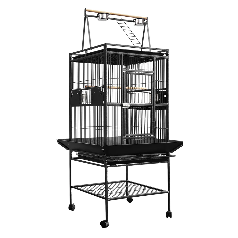Bird Cage Pet Cages Aviary 173CM Large Travel Stand Budgie Parrot Toys - Nurns