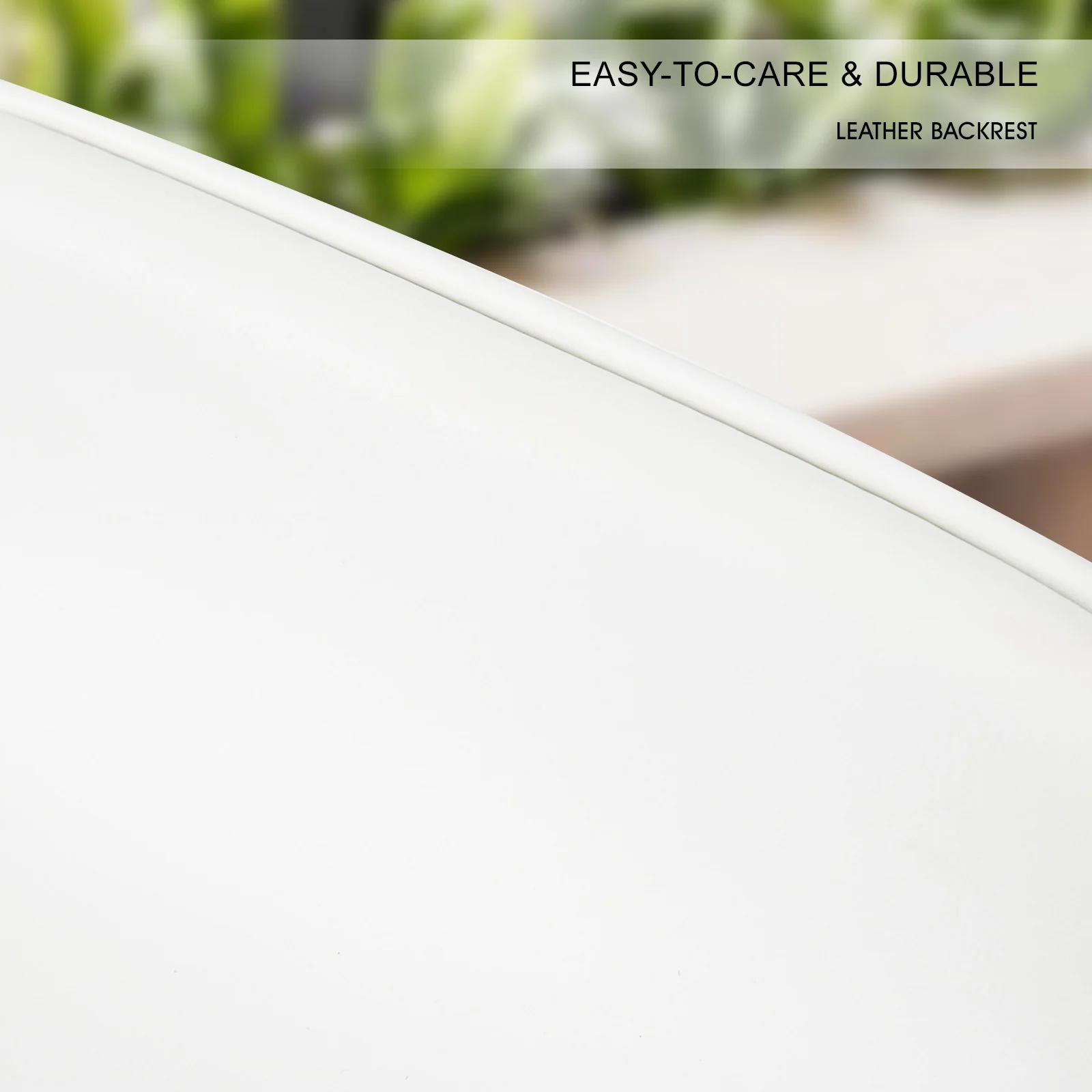 Set of 2 Cambridge Wooden Bar Stool Dining Chair Leather - White & Brown - Nurns