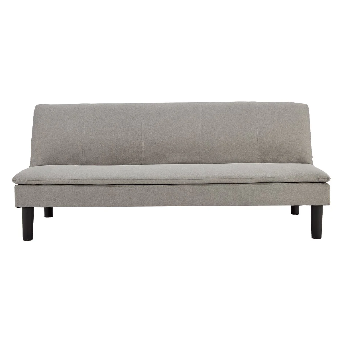 Monroe 3-Seater Faux Linen Fabric Modular Sofa Bed Couch - Light Grey - Nurns